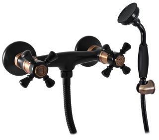 Смеситель для душа Rav Slezak Morava Retro MK380.5/1CMATSM черный